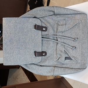 Everlane reverse denim The Twill Snap Backpack